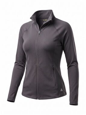 Tek Gear Women’s Workout Gear Full-Zip Athletic Jacket – Size Small Black